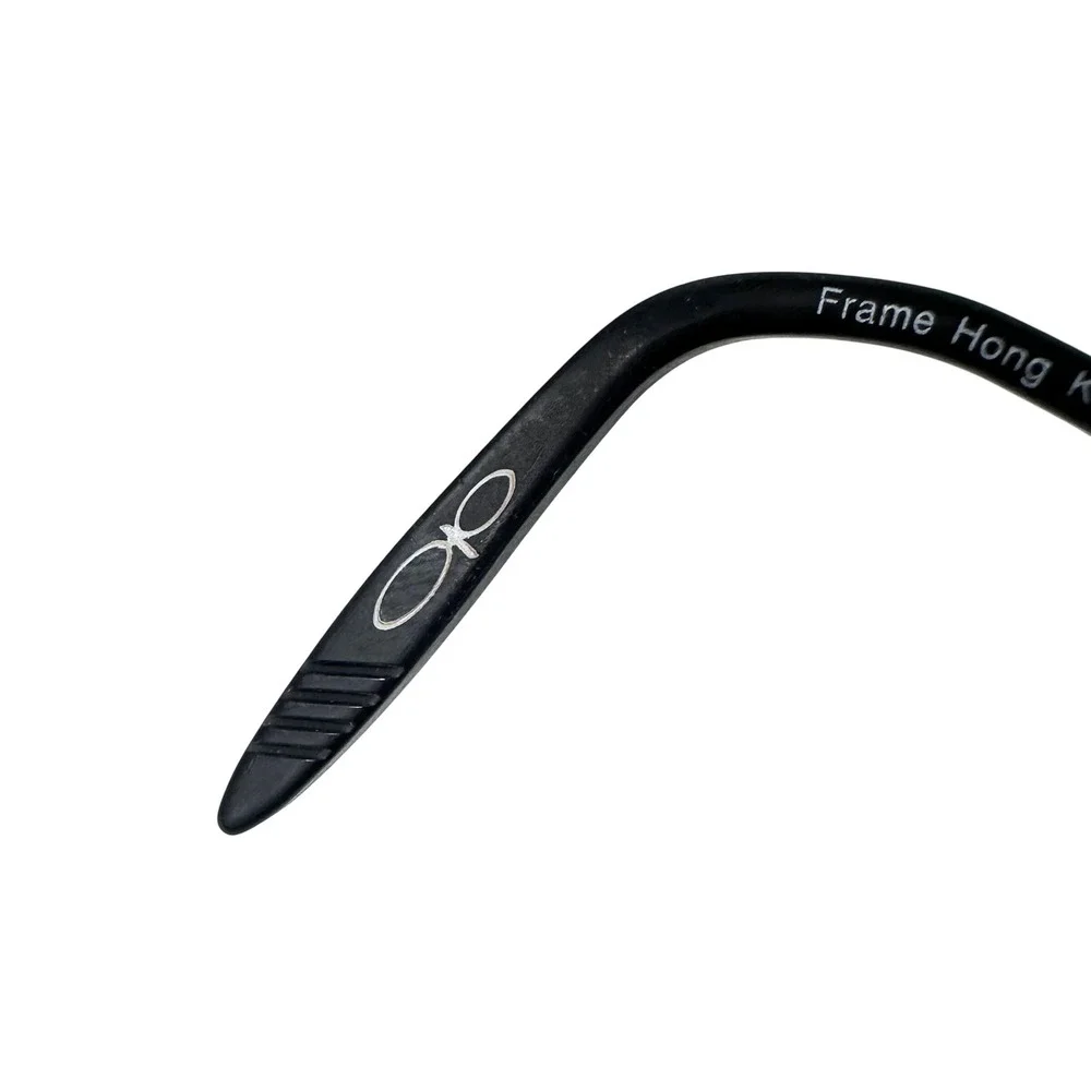 Ocean Pacific CV Rebel Black Oval Metal Eyeglasses Frame 50 17 140mm Indie